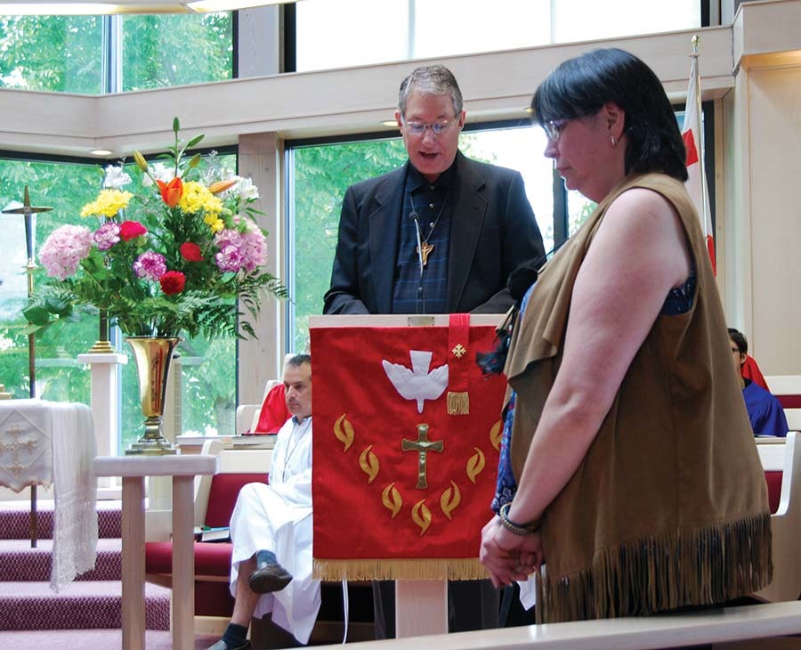 Mother to Son Blanketing Ceremony in Delta St. Cuthbert's Anglican